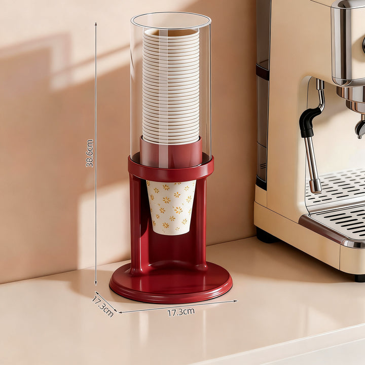 Wall-mounted cup holder, single and double