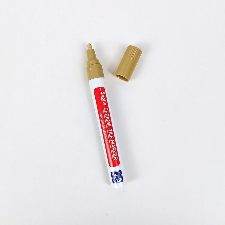 Grout pen for ceramic tiles in various colors