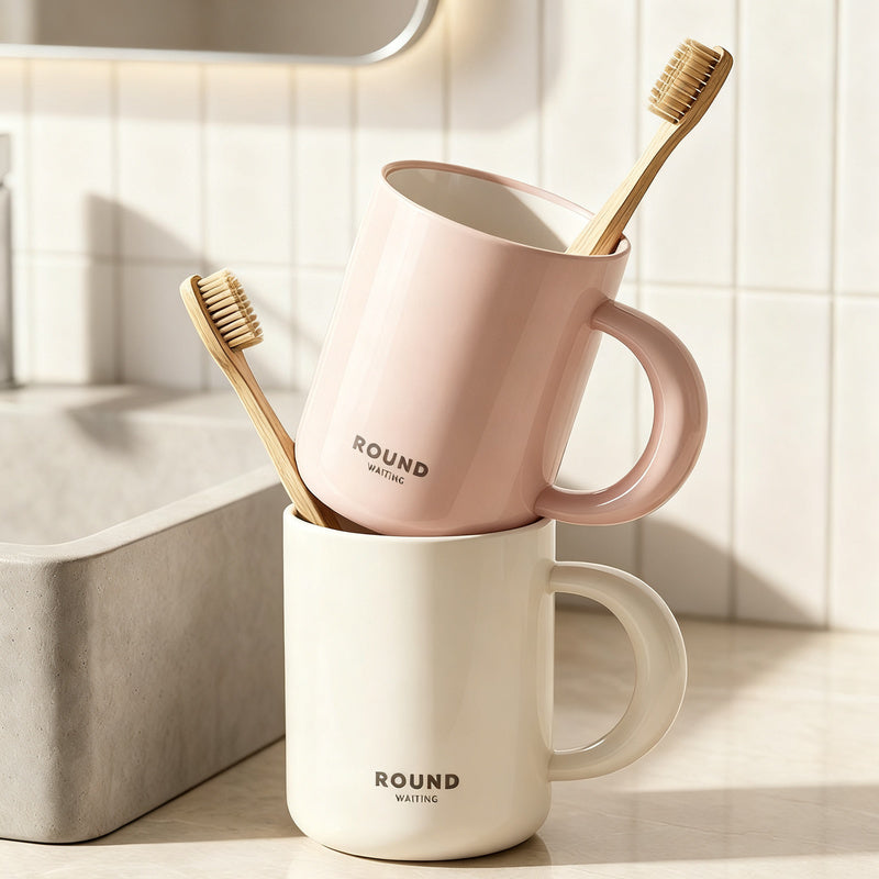 Toothbrush cup made of PP, unbreakable