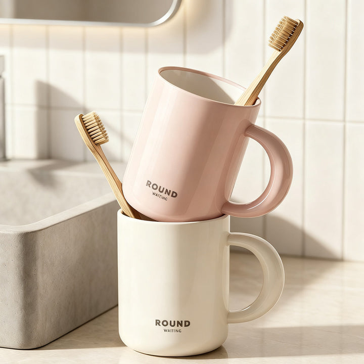 Toothbrush cup made of PP, unbreakable