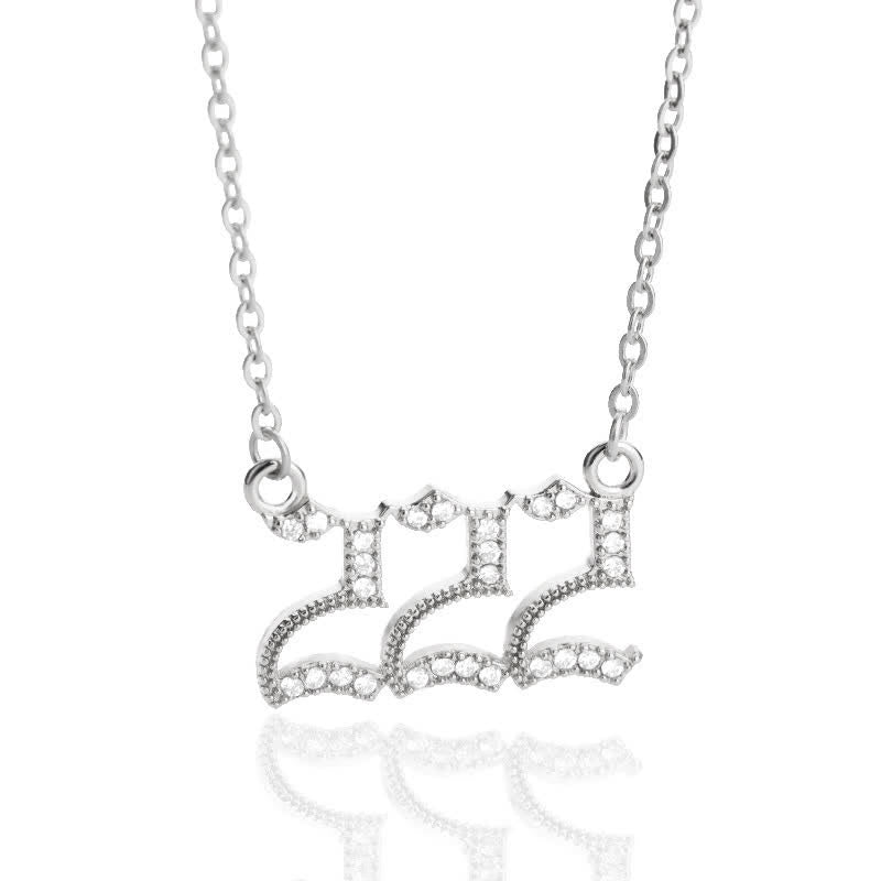 Stornfield | English Number Zircon Necklace – Seraphina