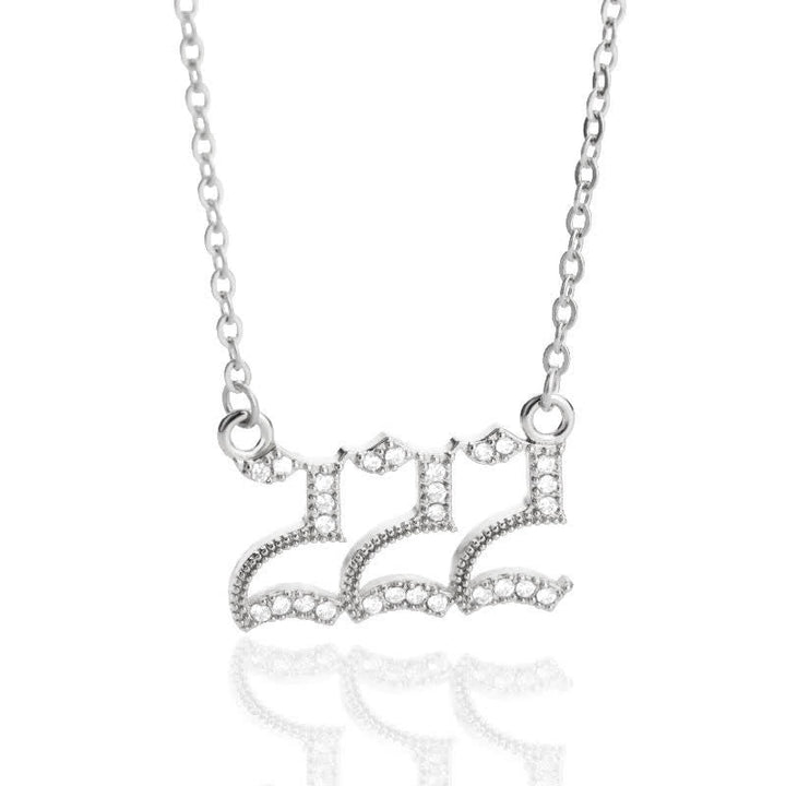 Stornfield | English Number Zircon Necklace – Seraphina
