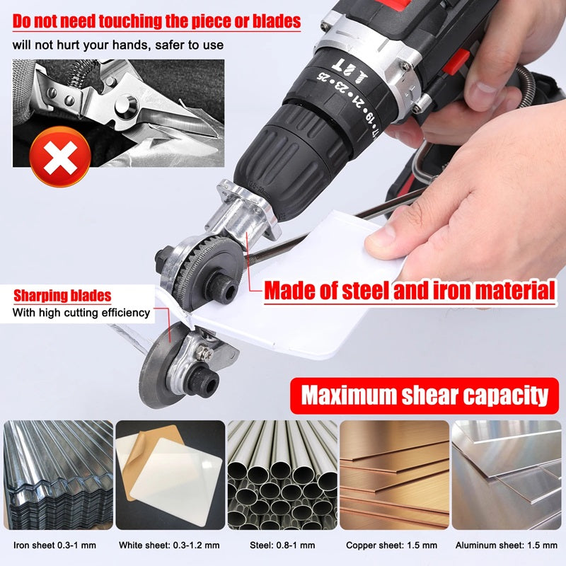 Stornfield | Heavy-Duty Metal Cutting Adapter for Drill