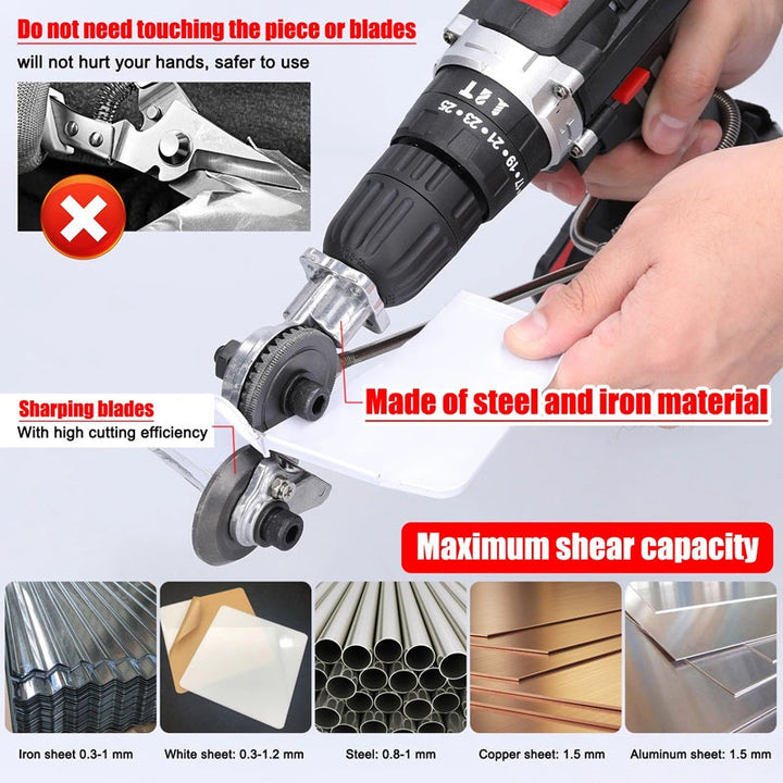 Stornfield | Heavy-Duty Metal Cutting Adapter for Drill