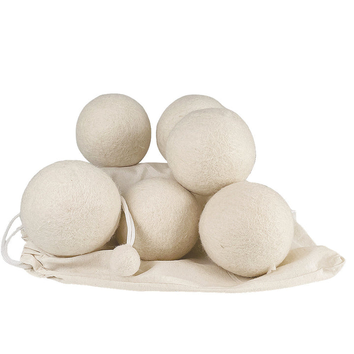 Dry balls made of 100% pure wool (6 laundry balls) | Stornfield