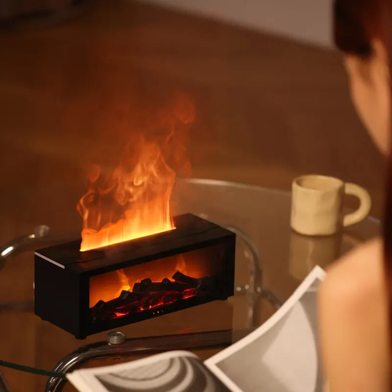 VlamMist Aroma Diffuser 300ml – Scent Lamp with Flame Effect | Stornfield