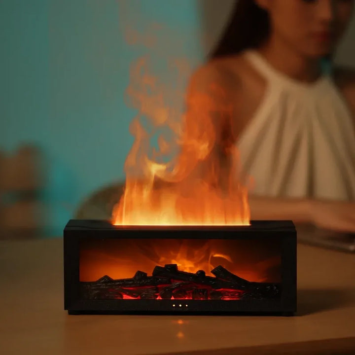 VlamMist Aroma Diffuser 300ml – Scent Lamp with Flame Effect | Stornfield