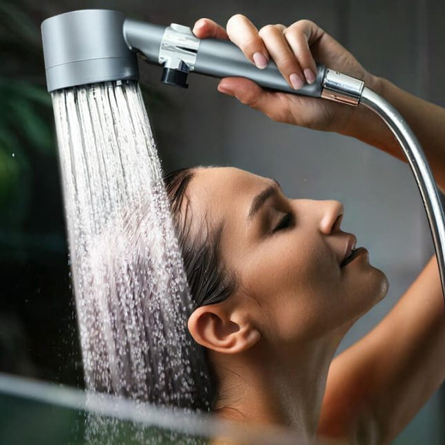 PowerStraal Showerhead with Filter and 3 Adjustable Spray Options | Stornfield