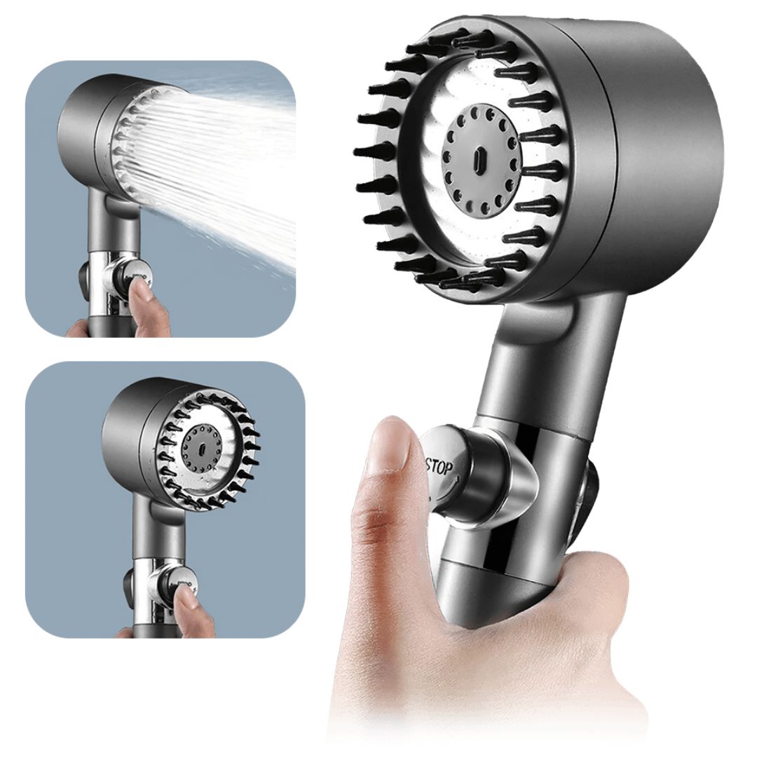 PowerStraal Showerhead with Filter and 3 Adjustable Spray Options | Stornfield