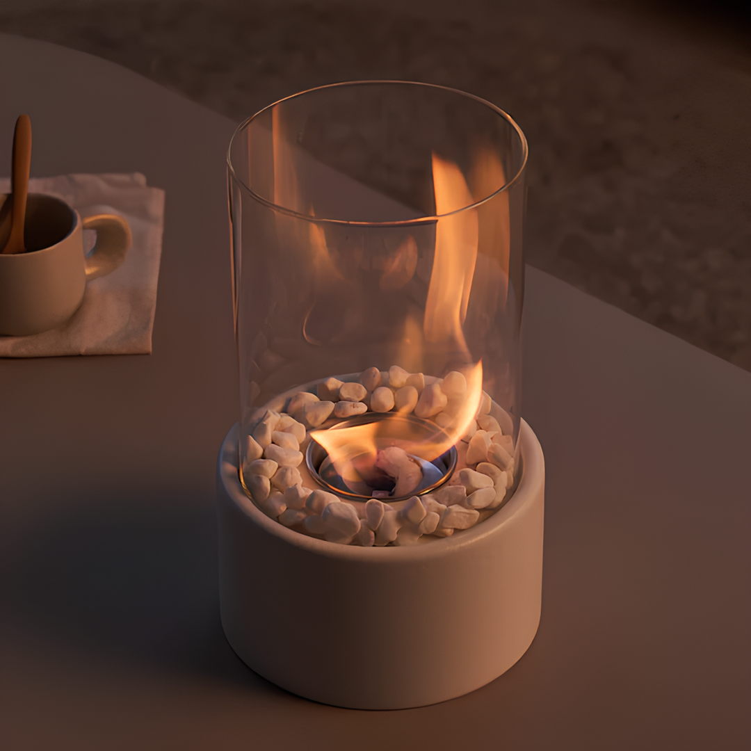 Classic Oil Lamp with Open Flame - Lumora | Stornfield