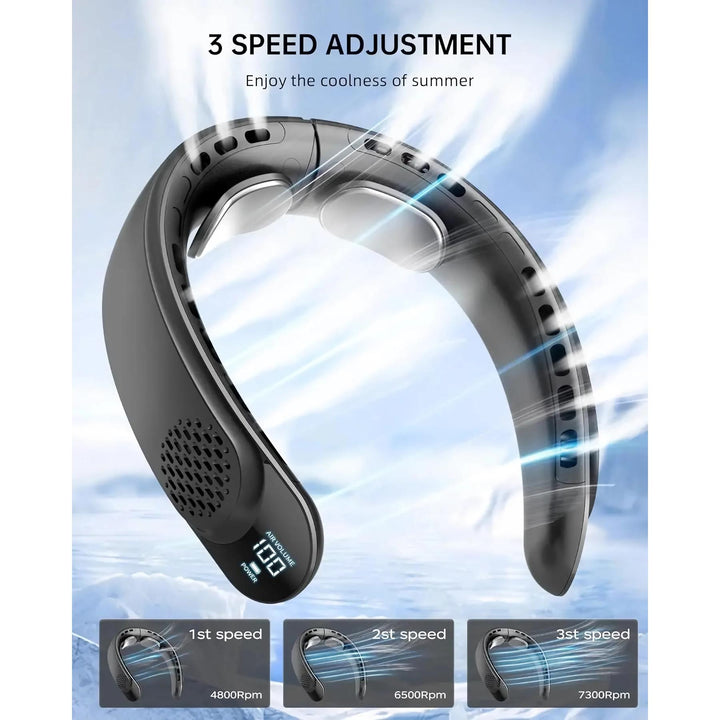 Portable Neck Fan with Rechargeable Cooling for Outdoor Sports | Stornfield