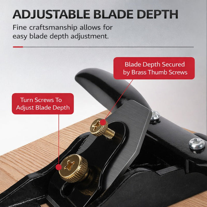 Stornfield Premium Ebony Wood Planer