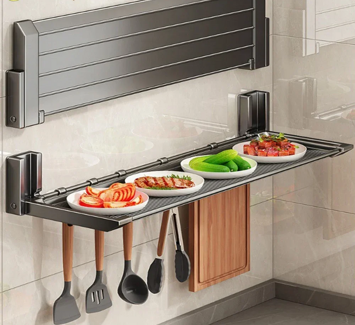 FlexiRack – Collapsible Spice Rack with Hooks Stornfield