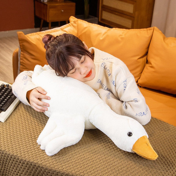 Stornfield | Large White Goose Marionette Plush Pillow