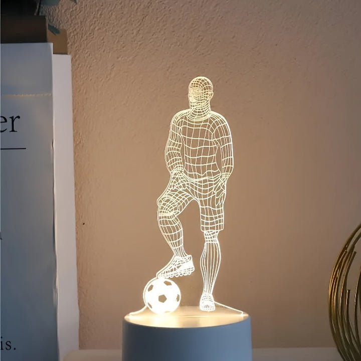 Stornfield | 3D Football Player Lamp – For a sporty atmosphere