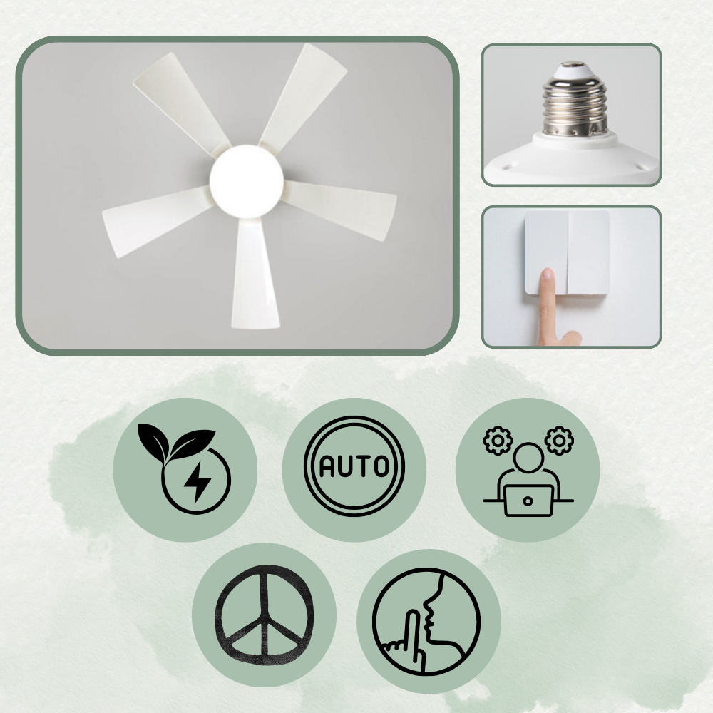 E27 Socket Fan Light | Stornfield