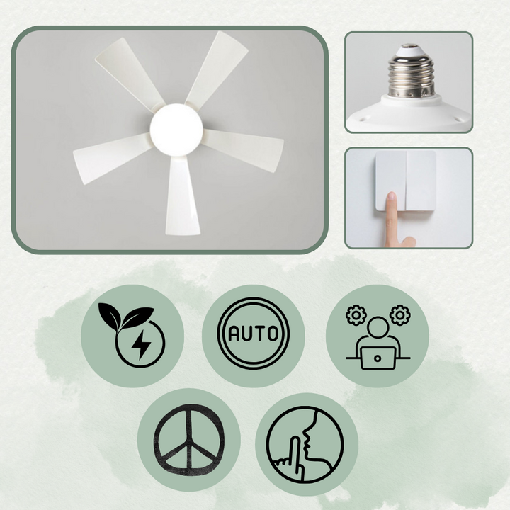 E27 Socket Fan Light | Stornfield