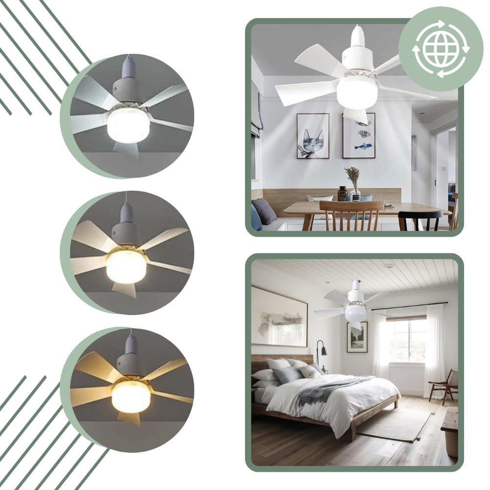 E27 Socket Fan Light | Stornfield