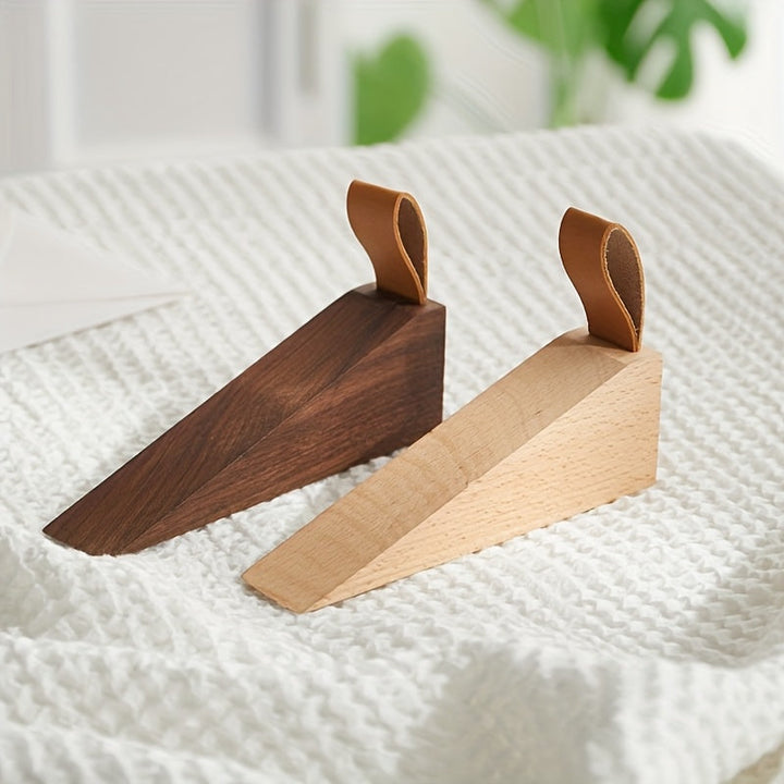 NordGrip Wooden Doorstopper – Scandinavian Design with Non-Slip Base | Stornfield