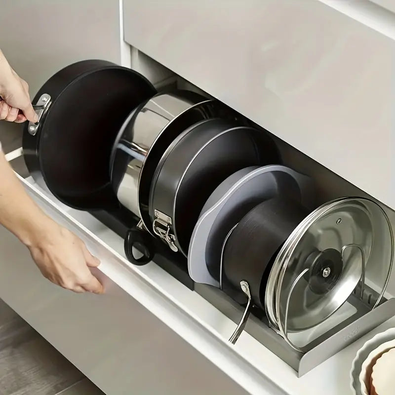 NeatStack Cookware Organiser Adjustable Space-Saving Storage | Stornfield