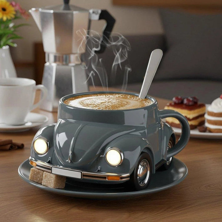 RetroAuto Ceramic Mug – Unique 3D Design for Coffee & Tea | Stornfield