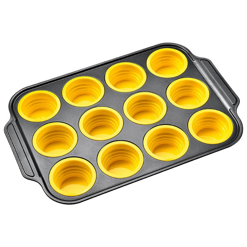 Press Release Stornfield Silicone Muffin Pan with Sturdy Metal Frame