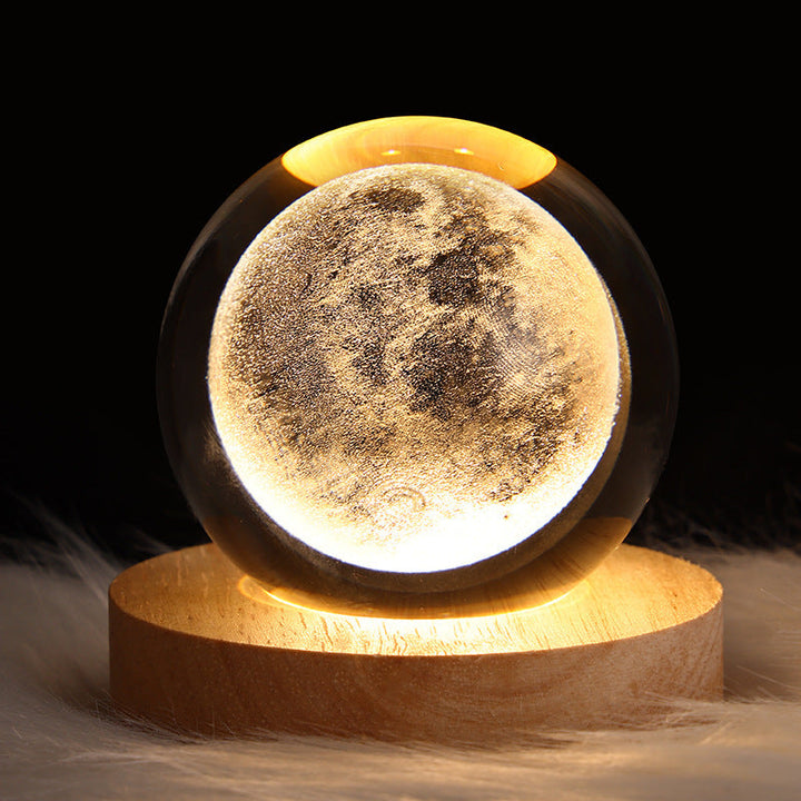 3D Galaxy Crystal Ball LED Night Light | Stornfield