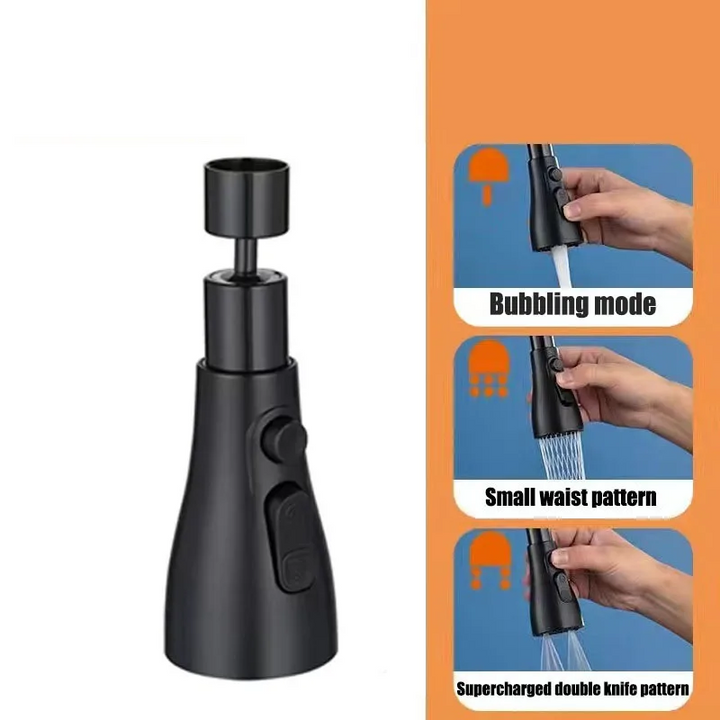 HydroFlex360 kitchen faucet attachment with 360° rotation | Stornfield