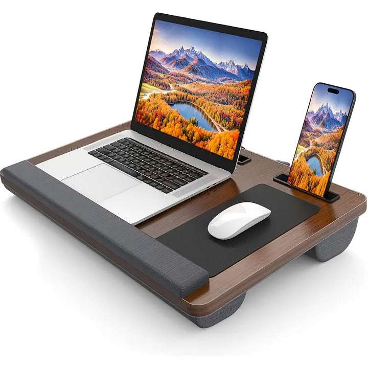 Ergonomic Laptop Holder with Wrist Support and Device Slots | Stornfield