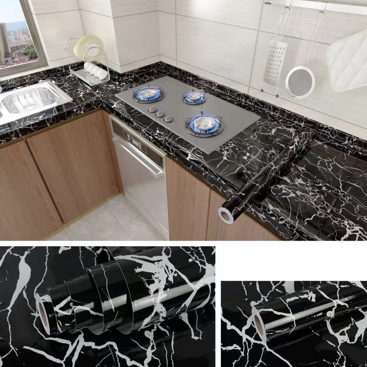 MarbraGuard – Self-adhesive oil-resistant kitchen film Stornfield