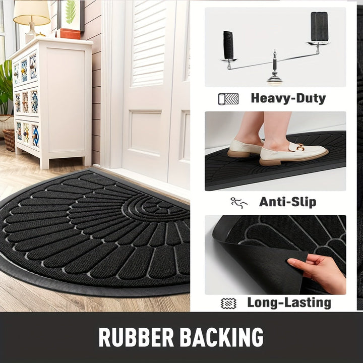 Semi-Round Rubber Mat – Durable and Slip-Resistant for Indoor and Outdoor | Stornfield