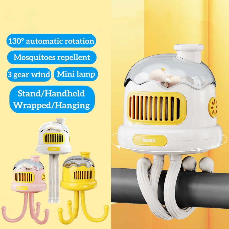 USB Rechargeable Portable Mosquito Repellent Stroller Fan | Stornfield