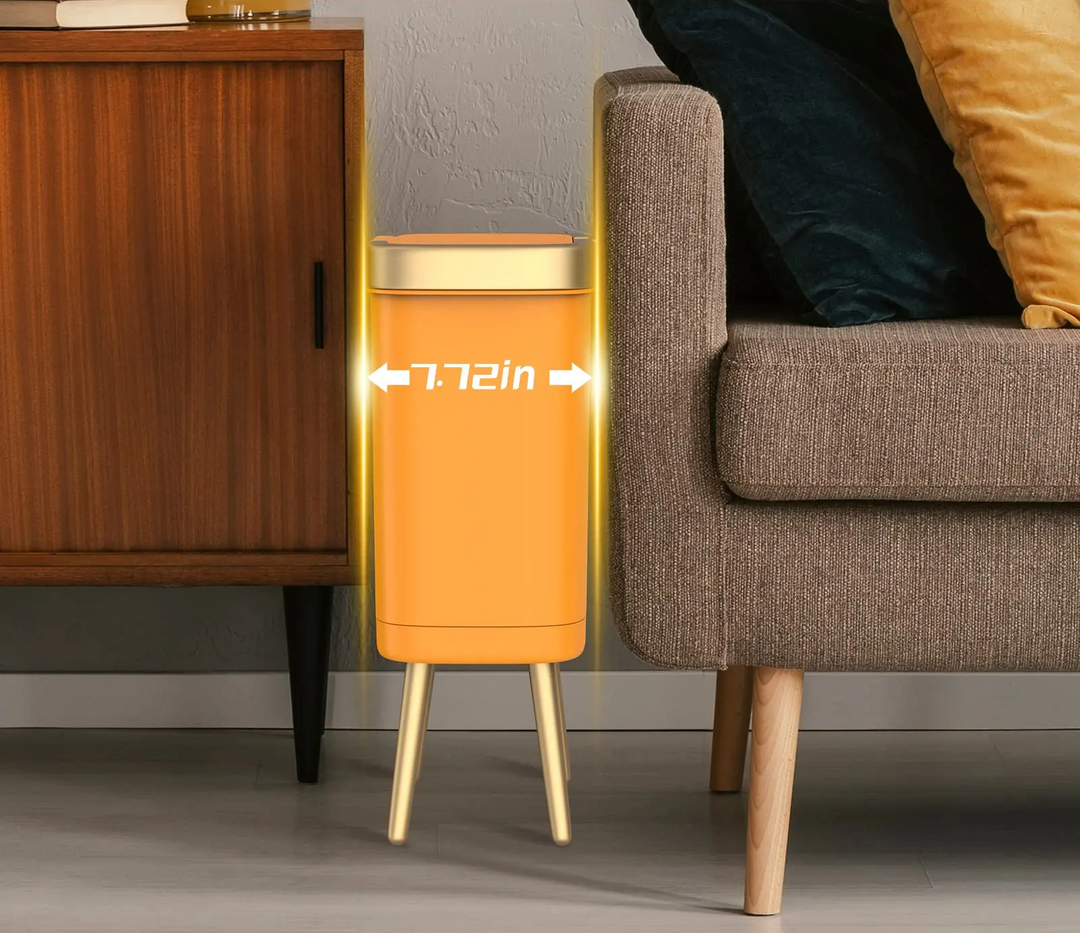GoldenSlim Modern Trash Can with Lid Stornfield