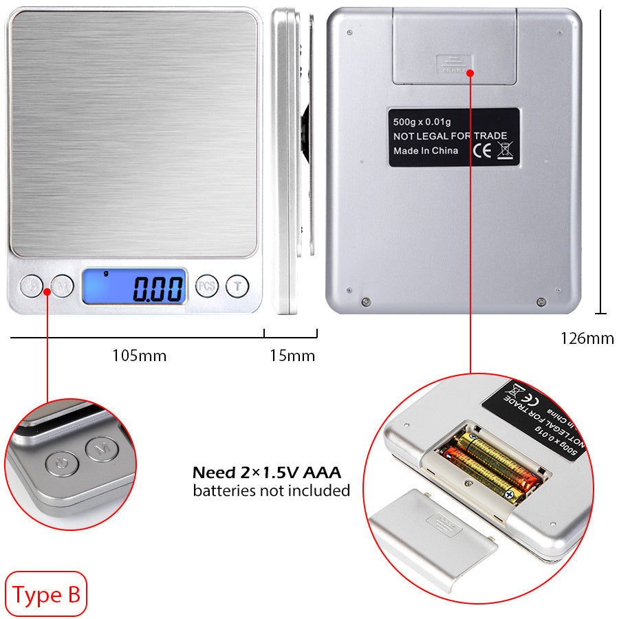 Digital kitchen scale: 5KG/11lb capacity. | Stornfield