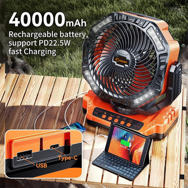 Rechargeable Camping Fan | Stornfield