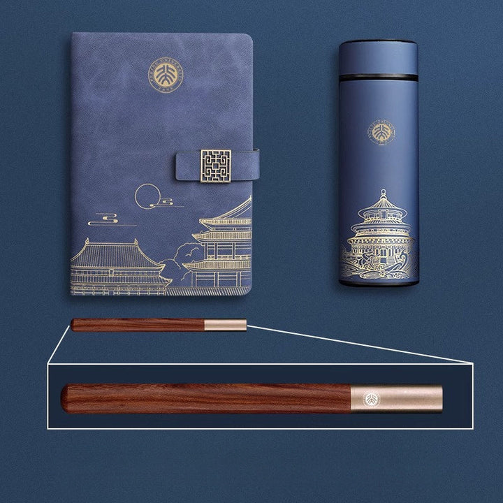 Imperia Luxe Gift Set – Notebook, Thermos Bottle and Pen in Gift Box | Stornfield