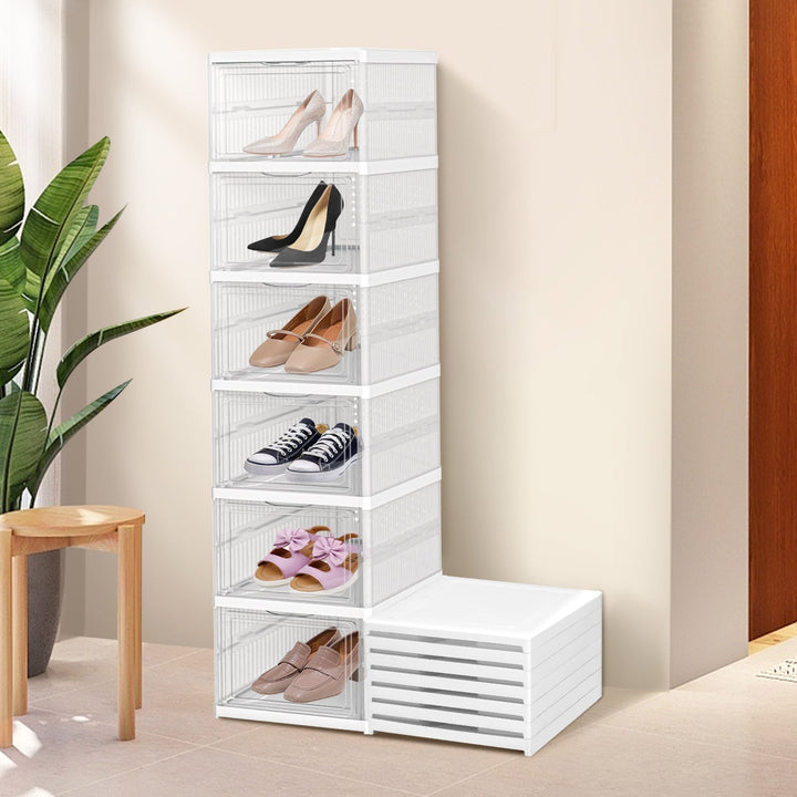 6 Layers Shoe Boxes Storage Box Stackable | Stornfield
