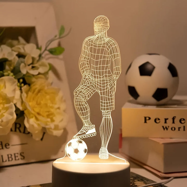 Stornfield | 3D Football Player Lamp – For a sporty atmosphere