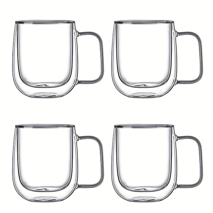 ThermoSip Double-Walled Glass Mug – Borosilicate Glass, Heat Resistant & Elegant | Stornfield