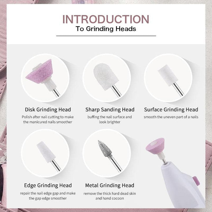 NailPro Electric Nail File Set 2-Pack | Stornfield