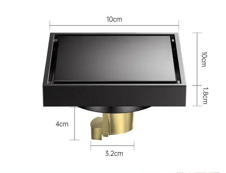 AquaShield Square Stainless Steel Floor Drain Stornfield