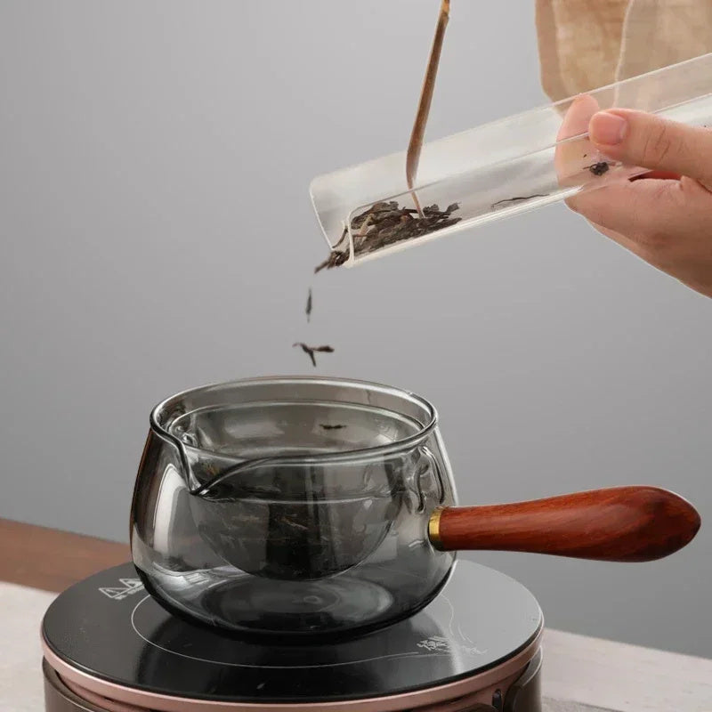 Rotary Glass Teapot with Infuser. | Stornfield
