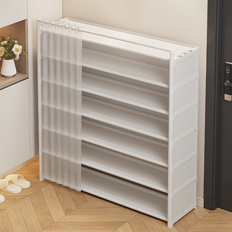 Foldable shoe rack with dust protection 4–7 levels | Stornfield