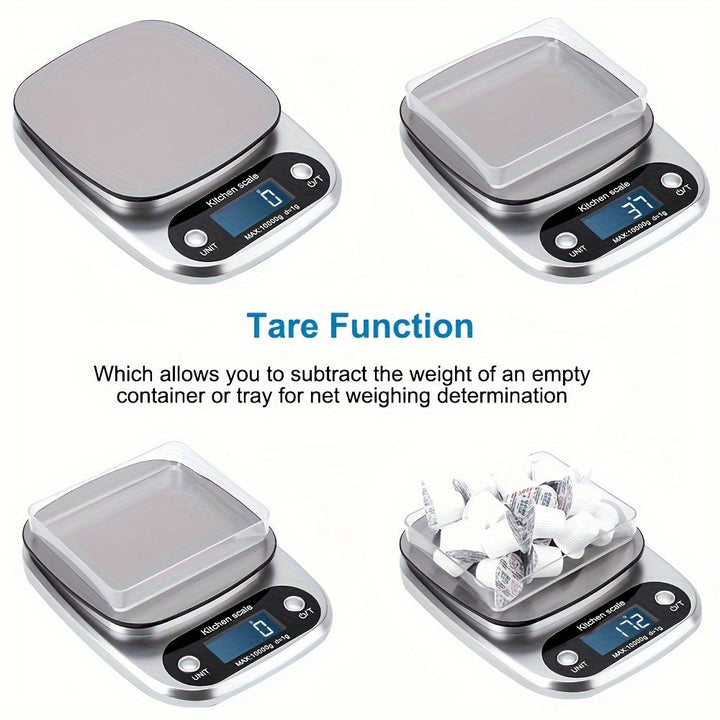Digital kitchen scale stainless steel | Stornfield