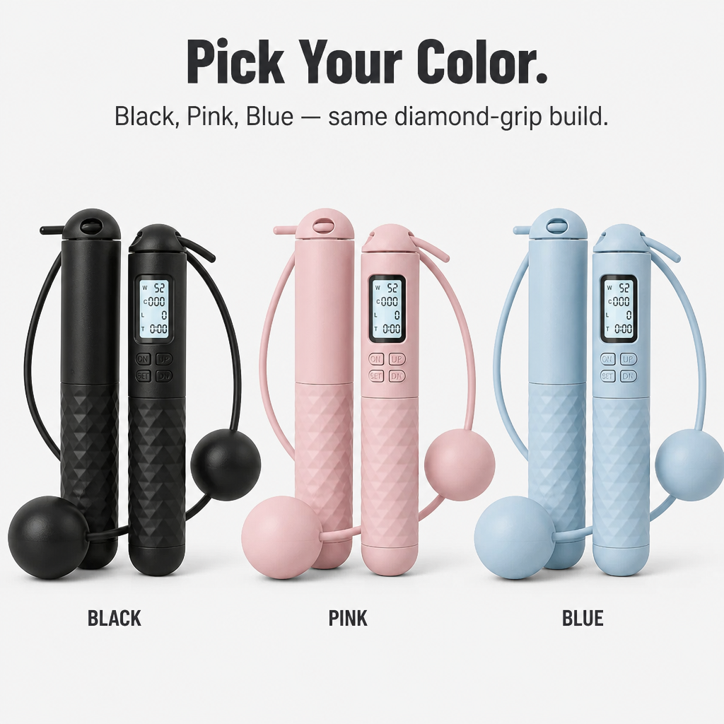 PulseRope Wireless Jump Rope with LCD Display | Stornfield