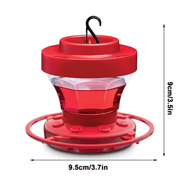Red Nectar House for Hummingbirds with Insect Stop | Stornfield
