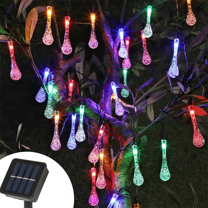 8 Modes Water Drop Solar Lights | Stornfield