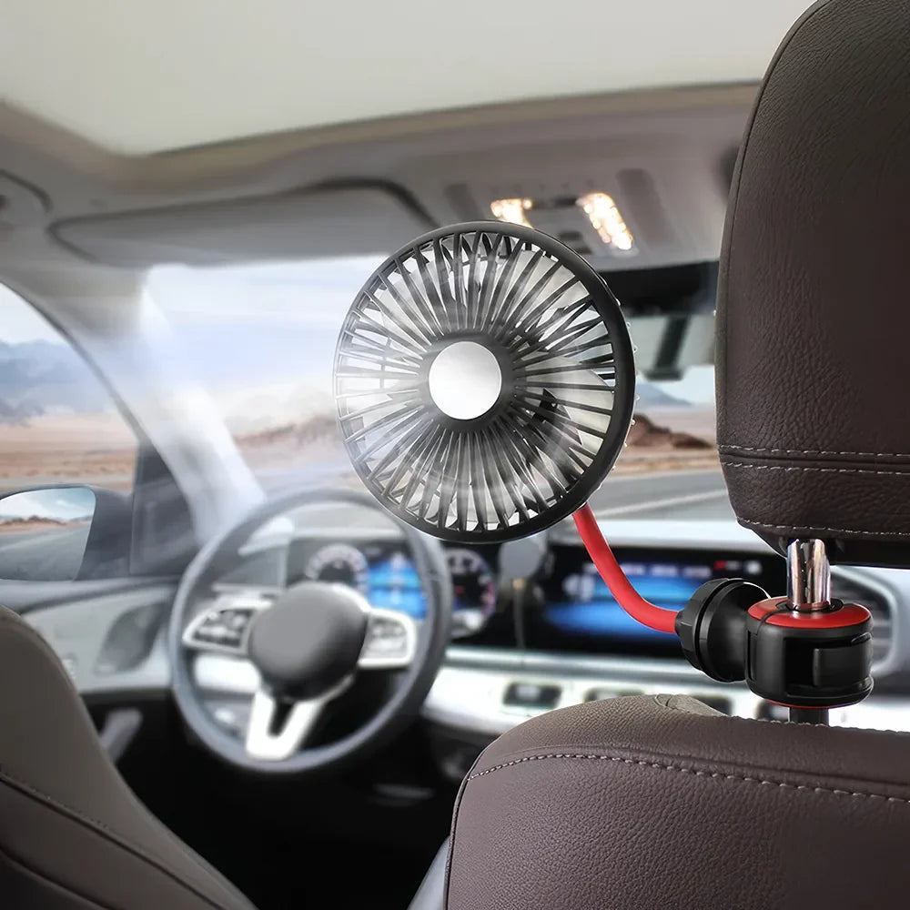 Multidirectional Car Back Seat Fan | Stornfield