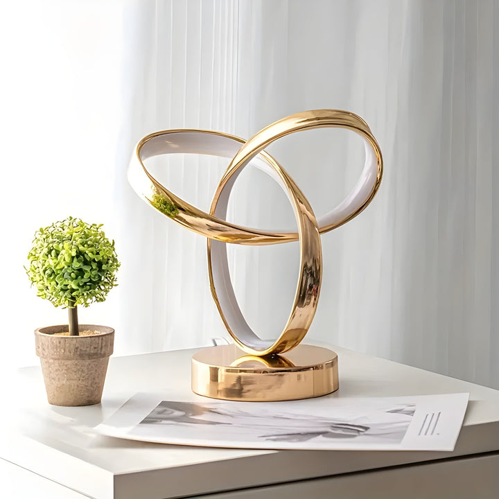 Stornfield | Lamp - Luxury Golden Möbius Ring Desk Reading Lamp