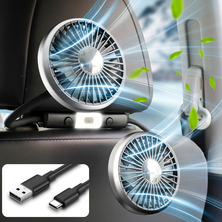 Summer Dual-Head USB Hose Fan | Stornfield